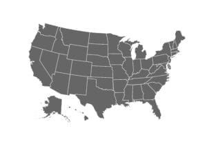 USA map for atlas vector icon isolated on white background US FDA GUDID